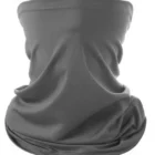 Tour de cou - Buff gris foncé - Accessoire multi-usages - Vêtement polyvalent - Sport et loisir - Pack Festivalier Breizhilience.fr