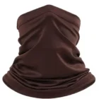 Tour de cou - Buff marron- Accessoire multi-usages - Vêtement polyvalent - Sport et loisir - Pack Festivalier Breizhilience.fr