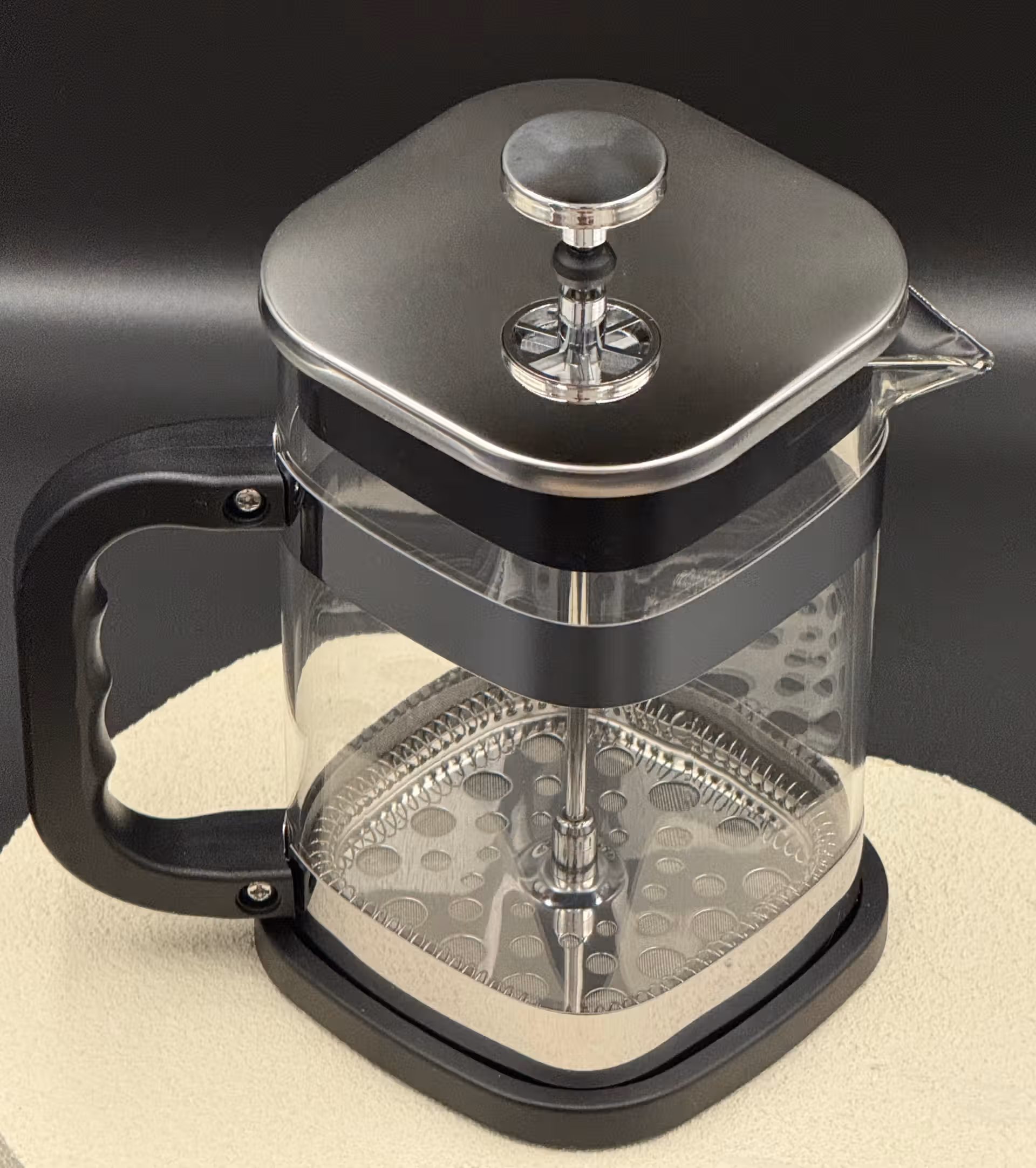 Cafetière à piston éco 1L – Sans capsule, zéro déchet, inox et verre - Pack Tambouille - Breizhilience.fr