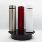 Gourde inox - Isotherme - Blanc, rouge, gris argent - 500 ml - Écoresponsable. Acier inoxydable 304 - Breizhilience.fr