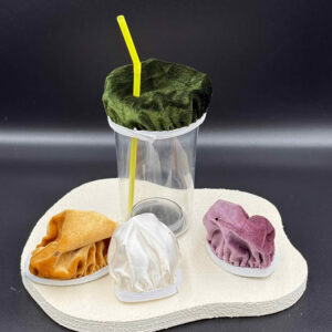 Capuchons gobelets - 4 couleurs - Protection verre - Anti-drogue pour boisson - Pack Festivalier - Breizhilience.fr