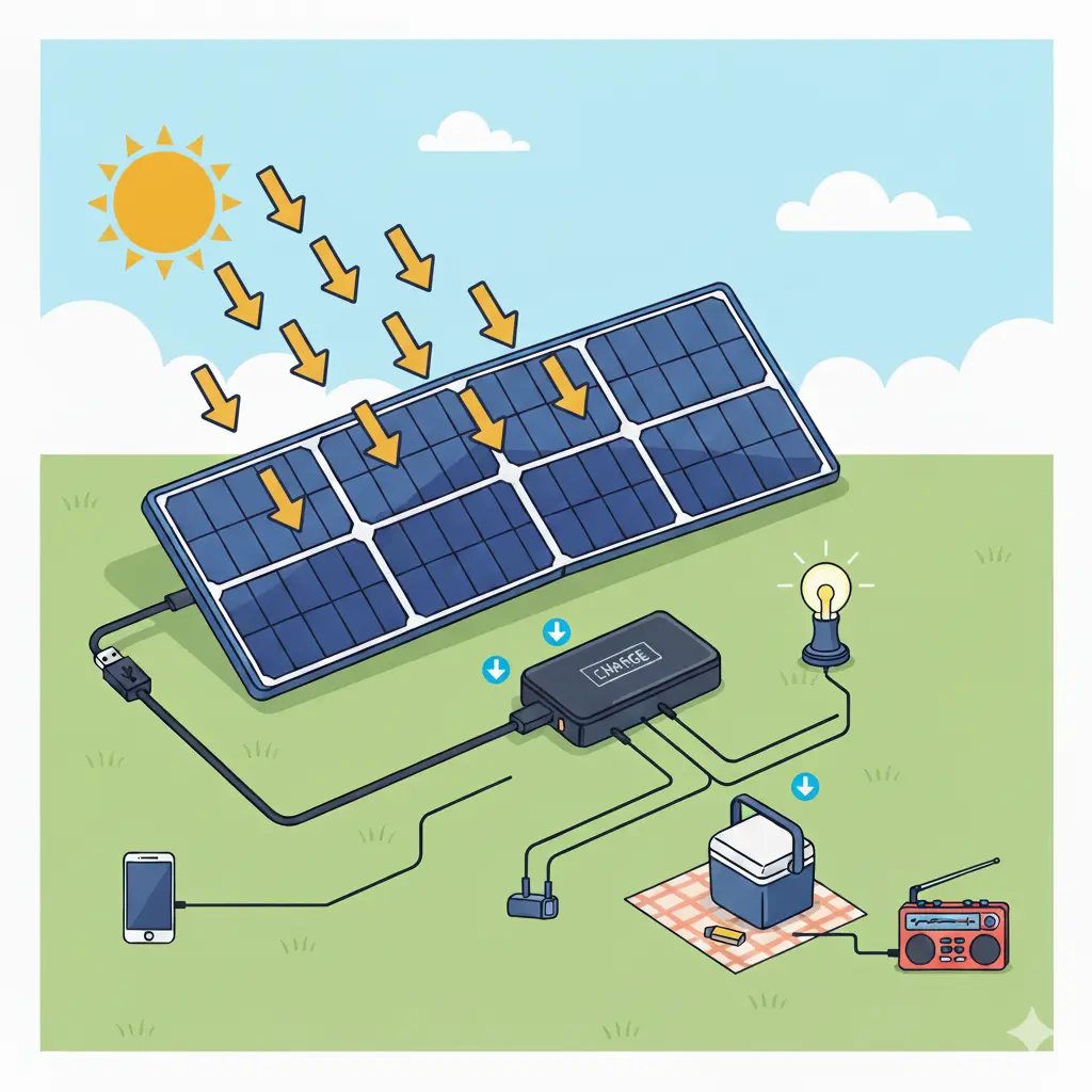 Panneau solaire nomade - Panneau solaire pliable - Autonomie énergétique - Breizhilience.fr