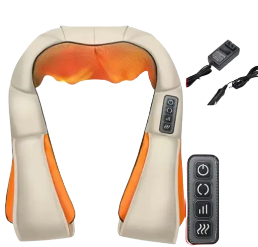 Masseur vibration et chaleur - appareil massage cervicales et nuque - Breizhilience;fr