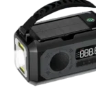 Radio solaire portable lampe LED - Radio solaire manivelle - Radio urgence survie - Breizhilience.fr