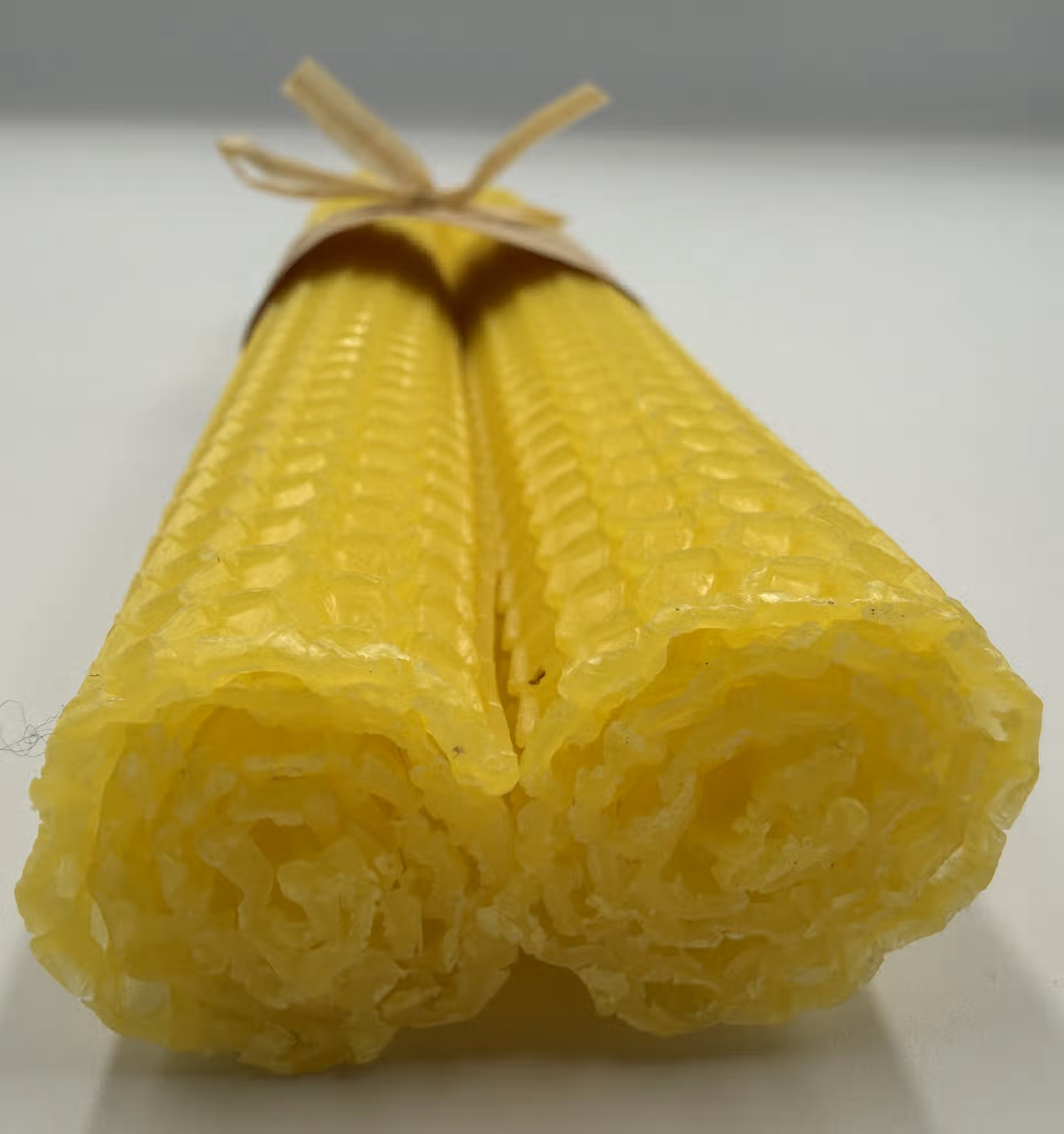 2 bougies de cire naturelle - Bougie en feuille de cire - Breizhilience.fr