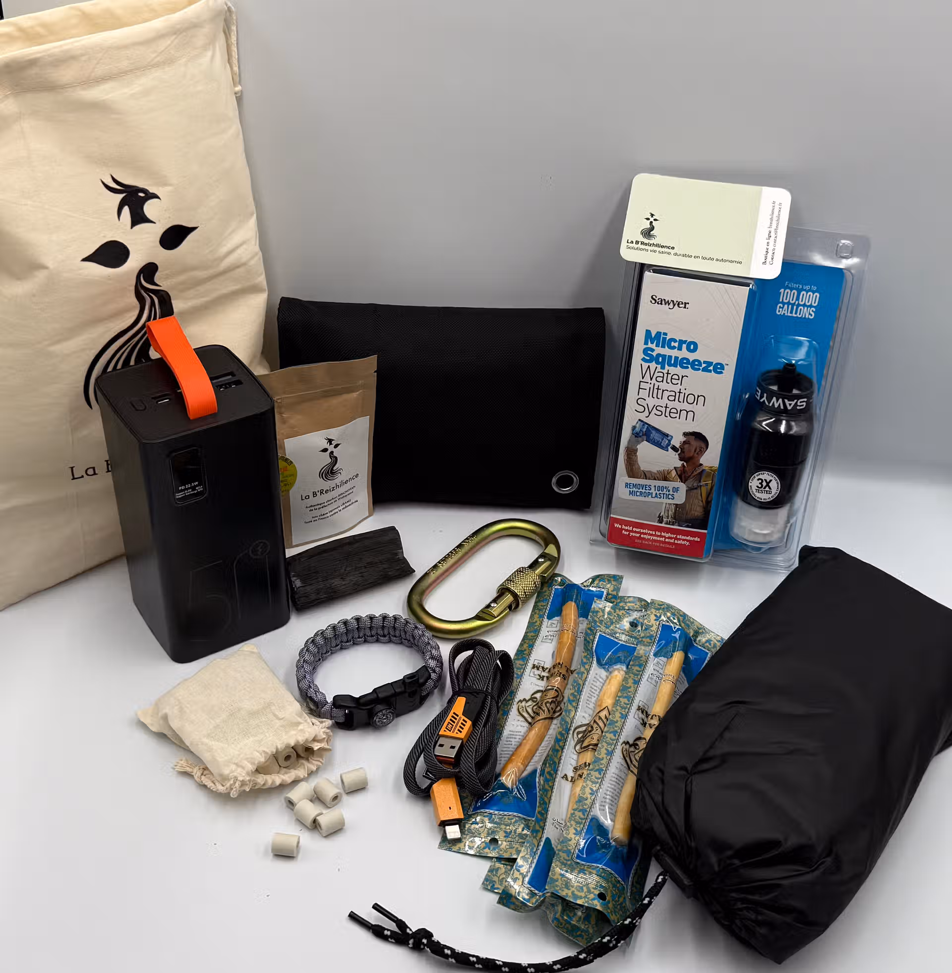Équipement pour nomade - Kit survie - Kit urgence - Set autonomie - Breizhilience.fr