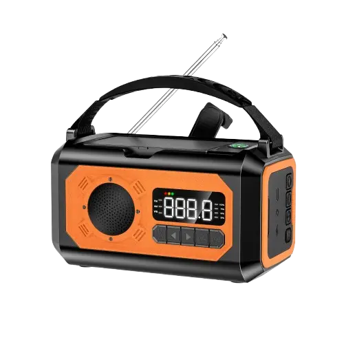 Radio solaire - Radio à manivelle - Radio d'urgence - Radio lampe de survie - Breizhilience.fr