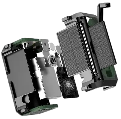 Radio solaire lampe - Radio urgence, survie, autonomie - Radio lampe portable - Breizhilience.fr