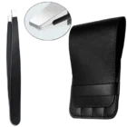 Lots de 4 pinces à épiler avec étui - Pinces à épiler inox qualité professionnelle - Breizhilience.fr