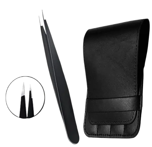 Set 4 pinces dont pointe pointue - Pince pointue de précision - Pince à épiler soin et précision - Breizhilience.fr