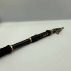 Canne à pêche télescopique en fibres de verre et carbone, légère et compacte pour pêche nomade