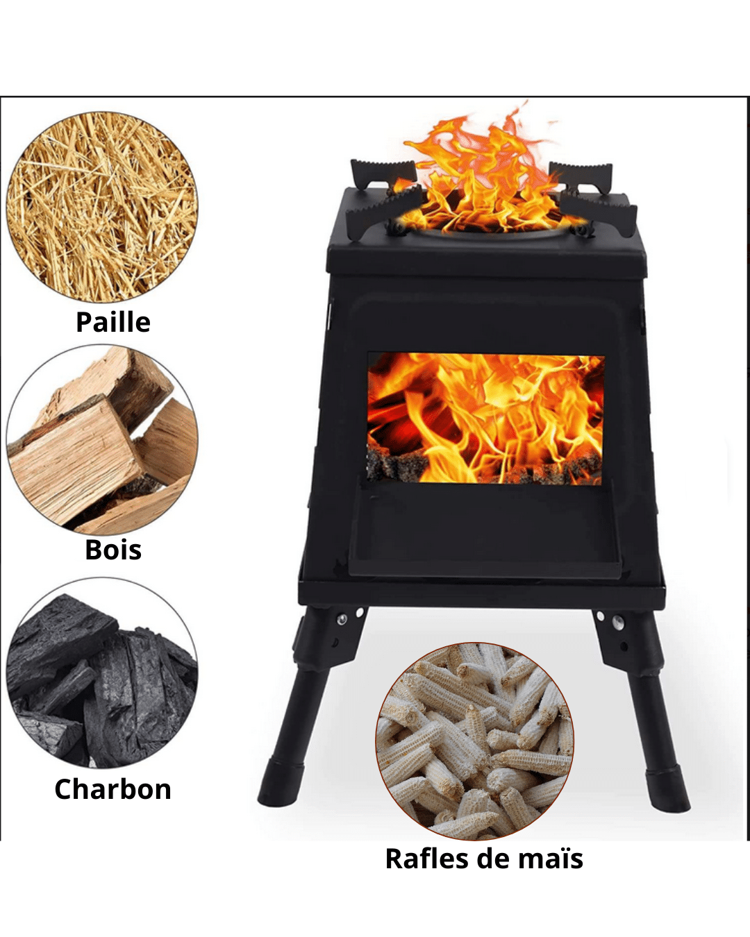 Réchaud bois camping - Cuisson sans électricité - Cuisine éco-responsable - Breizhilience.fr
