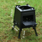 Grand poêle à bois camping - Réchaud cuisine extérieur - Réchaud de tente - Breizhilience.fr