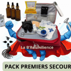 Kit urgence - Pack premiers secours - Ensemble pour premiers soins urgence - Trousse urgence complète -