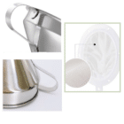 Entonnoir inox 304 - Entonnoir cuisine avec filtres - Entonnoir alimentaire métal - La B'Reizhilience