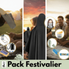 Kit survie festival - Pack Festivalier - Équipement festival - 8 indispensables festival - Breizhilience