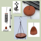 Carillon éolien - Tubes à vent - Carillon 6 tubes à vent - La B'Reizhilience