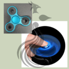 Spinner anti-stress - Fidget spinner - Spinner métal - La B'Reizhilience